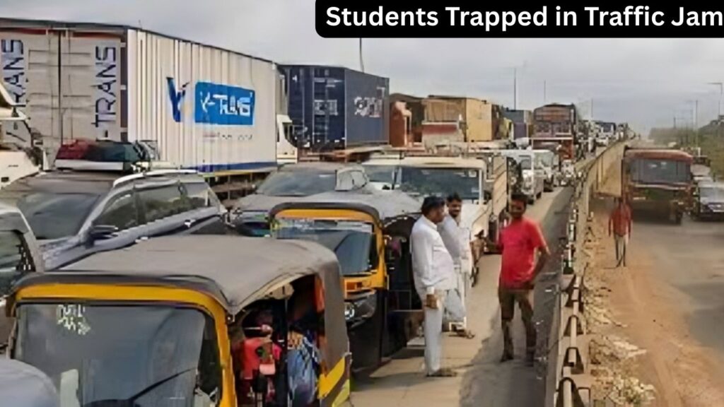 Students Trapped in Traffic Jam