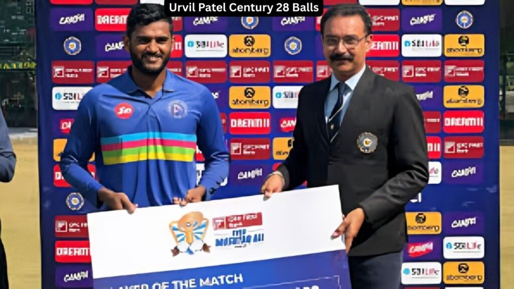 Urvil Patel Century 28 Balls